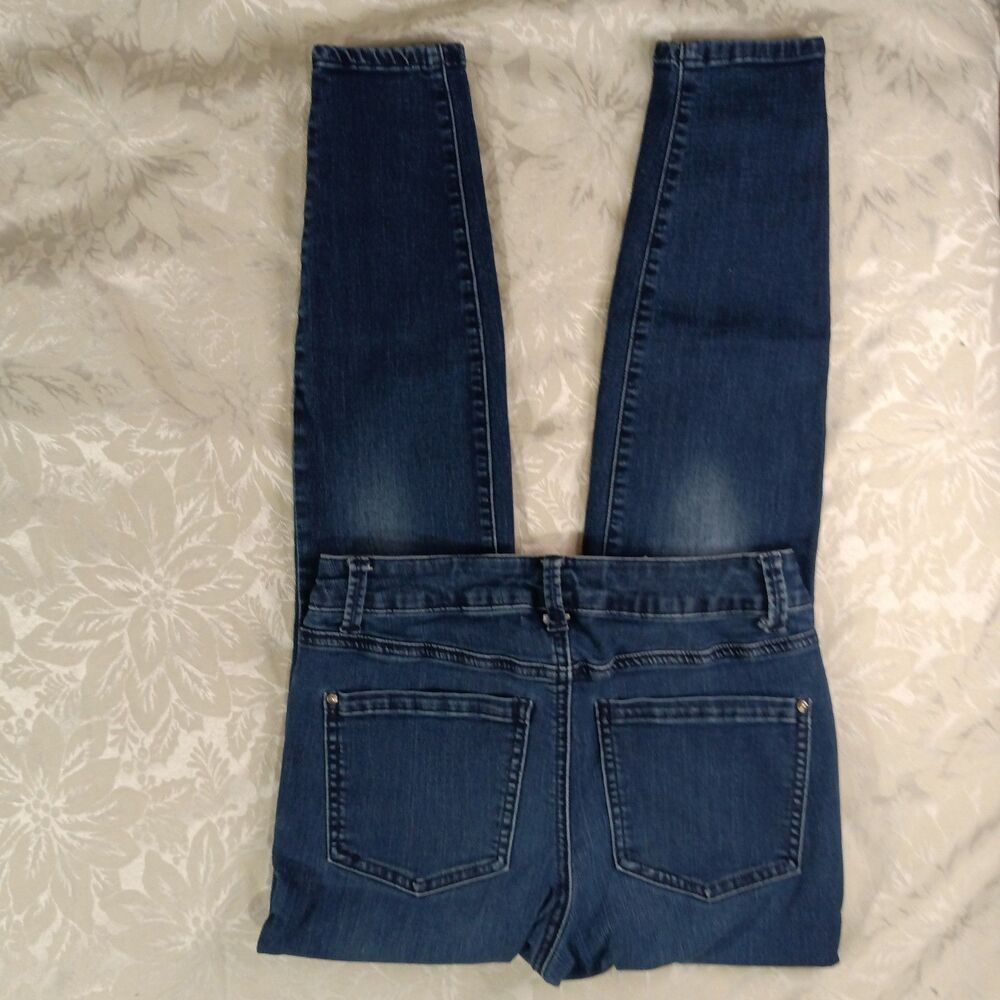 Maurices Jeans Womens 6 Reg Everflex High-Rise Semi Stretch Skinny Darkwash